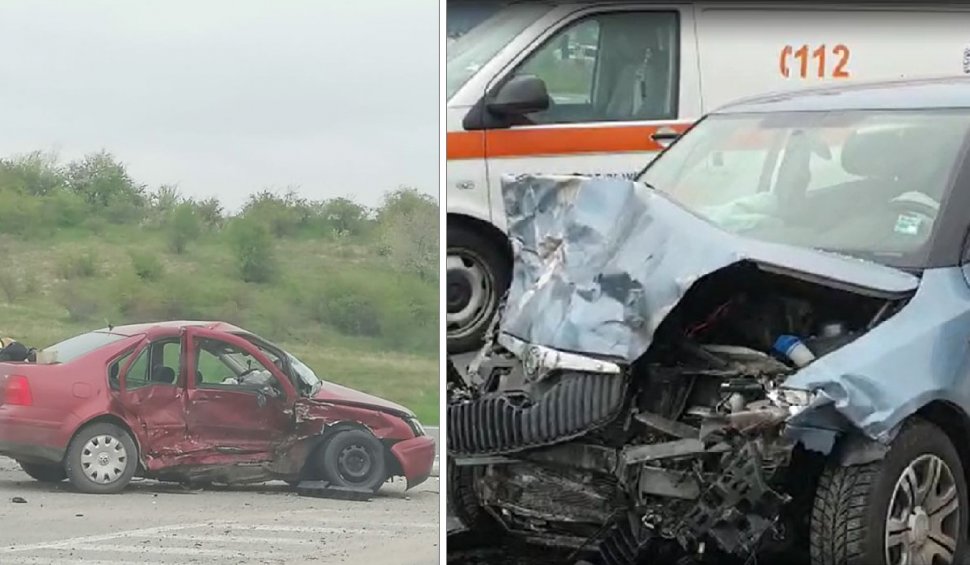 Accident rutier grav pe DN1, în dreptul localității Florești. Doi adulți și trei copii au fost transportați la spital