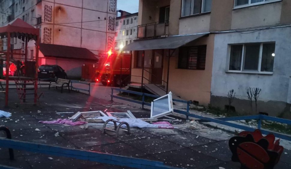 Explozie uriaşă într-un bloc din Sighetu Marmaţiei
