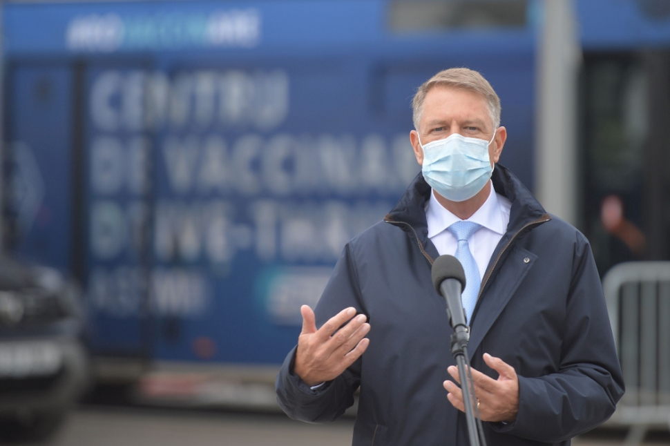 Klaus Iohannis: "Astăzi vom depăși 100.000 de persoane vaccinate într-o zi"