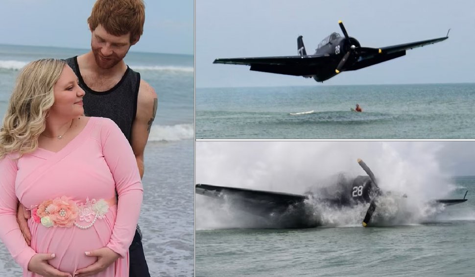 Un avion din Al Doilea Război Mondial s-a prăbușit pe o plajă din Florida, la câțiva metri de o tânără gravidă 