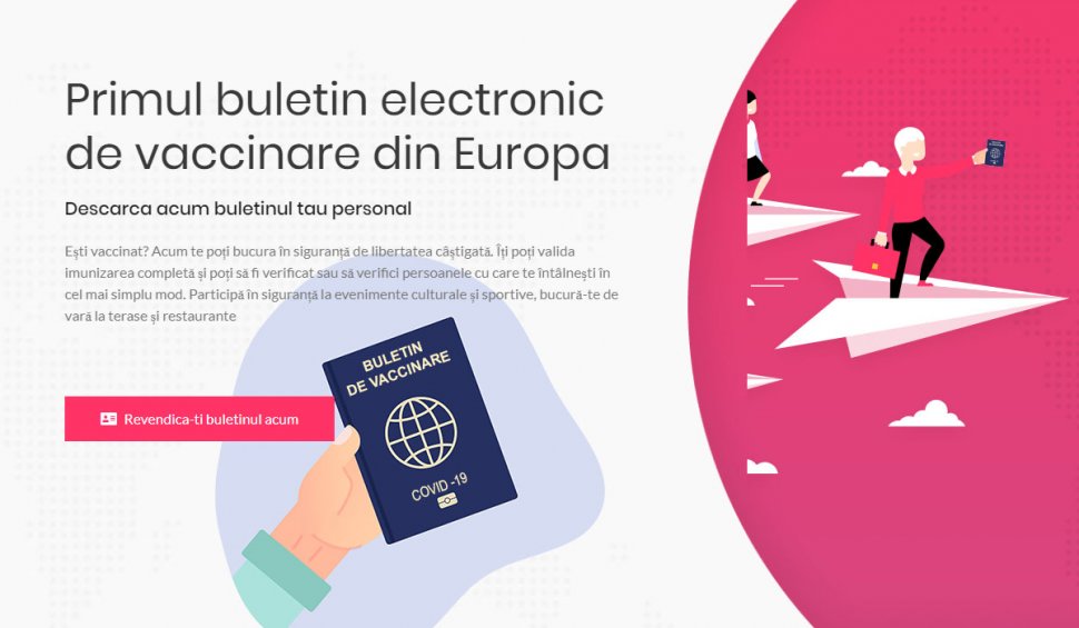 O echipă din Sibiu lansează buletinul electronic de vaccinare, primul certificat de acest tip din Europa 
