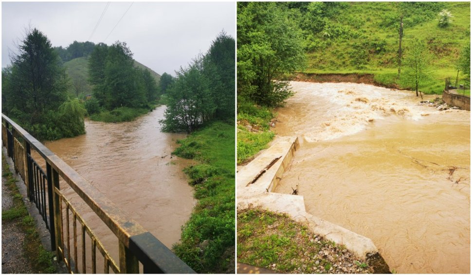 Codul roșu de inundații, prelungit în Bihor. O familie formată din 6 membrii, evacuată din cauza viiturii
