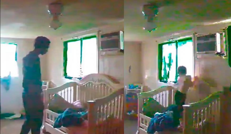 Momentul în care un copil este răpit din pat, de lângă fratele său geamăn, şi ucis fără milă de un tânăr de 18 ani 707588