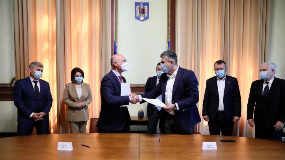 Marcel Ciolacu: Astăzi am semnat Acordul de Cooperare dintre Partidul Democrat din Moldova și PSD
