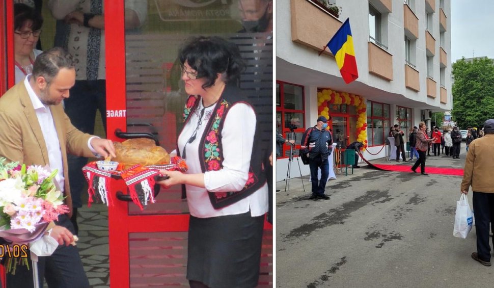 Un oficiu poştal din Târgu Mureş a fost inaugurat cu sobor de preoţi şi covor roşu