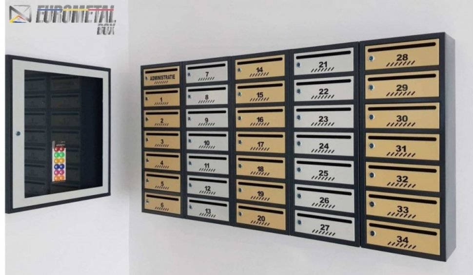 Compania Eurometal Box oferă clienților cutii poștale de calitate
