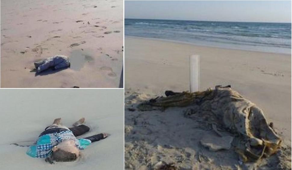 Copii morți aduși de valuri pe plajele din Libia  708613