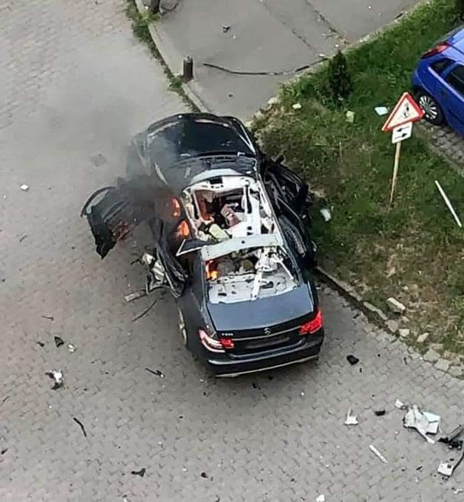 Asasinat cu bombă, în cazul de la Arad: un bolid de lux a explodat într-o parcare, șoferul a ars de viu. SRI, prima reacție 709113
