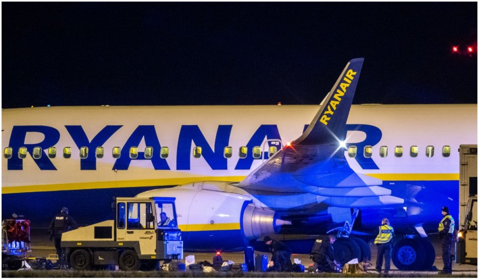 Un avion Ryanair cu 160 de pasageri la bord a aterizat forțat la Berlin, în urma unei amenințări cu bombă