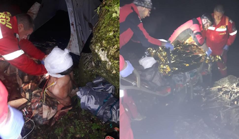 Tânăr tăiat pe față la Peștera de Lapte, găsit de salvamontiști cu hemoragie masivă: Victima trebuia să fie acasă, în carantină COVID-19