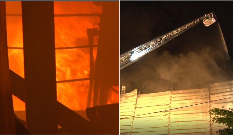 Incendiu de proporţii la un incinerator de deşeuri medicale din Prahova, provocat de un angajat care s-a sinucis