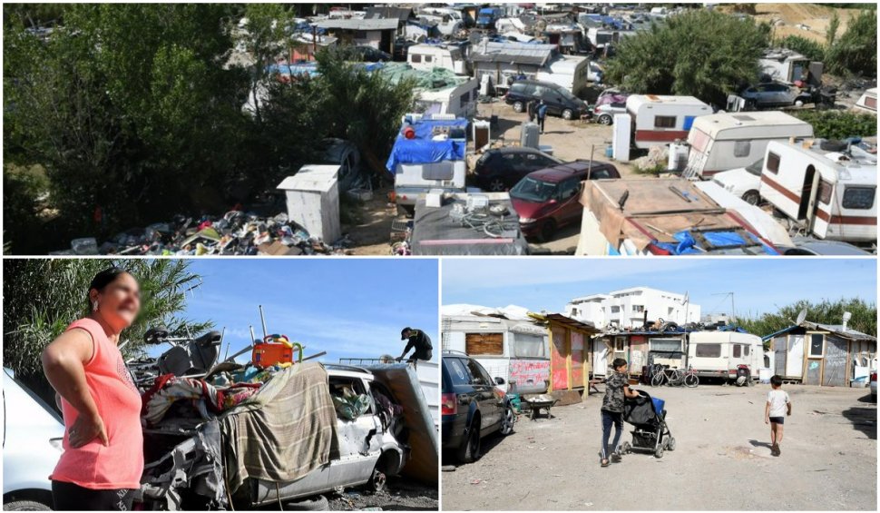 Peste o sută de copii, aproape toți români, trăiesc într-o mizerie de nedescris într-o mahala din Montpellier