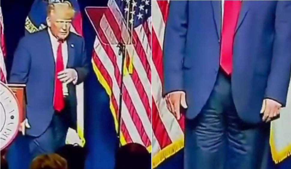 Apariție de senzație a lui Donald Trump la Convenția republicanilor. Fostul președinte pare că și-a pus pantalonii invers