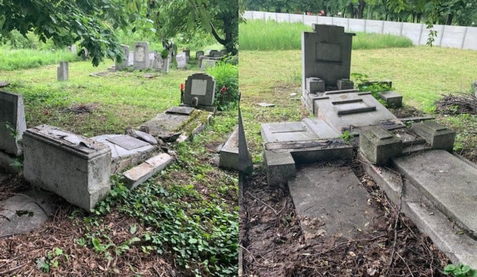 Trei tineri au fost reținuți în cazul mormintelor vandalizate din Cimitirul Evreiesc de la Ploiești