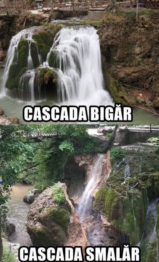 Avalanșă de meme-uri cu prăbușirea Cascadei Bigăr: Imaginile sunt virale pe rețelele de socializare 710520