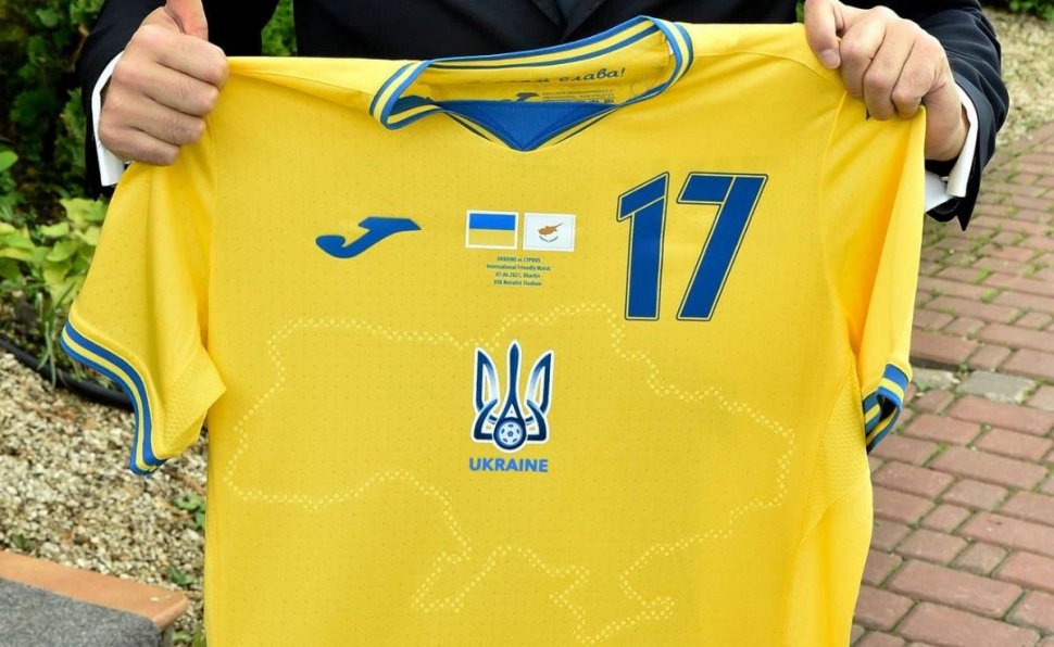 Rusia contestă oficial la UEFA design-ul tricoului Ucrainei pentru EURO 2020
