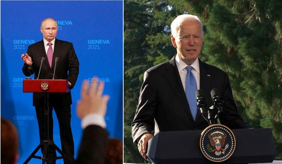 Declarația comună SUA - Rusia, după conferințele de presă separate susținute de Biden și Putin