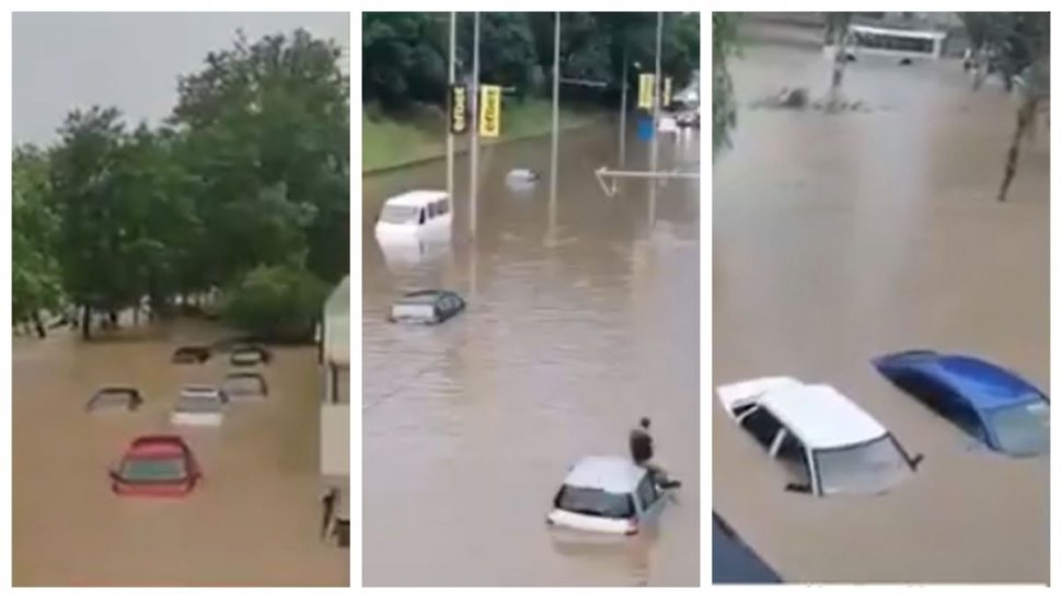 Primele imagini cu dezastrul lăsat în urmă de ciclon, în Bulgaria. În doar câteva ore, ciclonul va ajunge în București