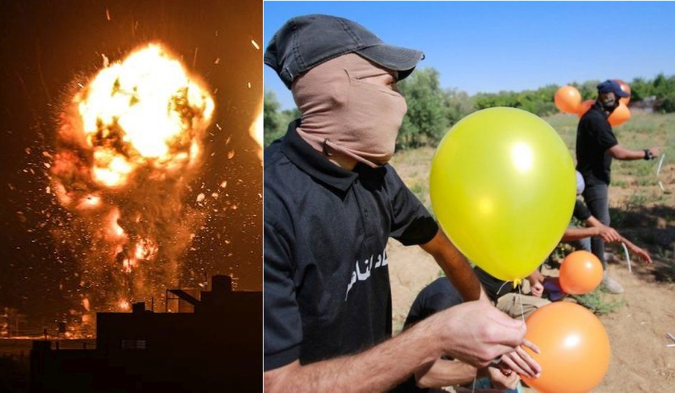 Armata israeliană a atacat ținte din Gaza pentru a doua oară în două zile, după incendiile provocate de baloanele Hamas
