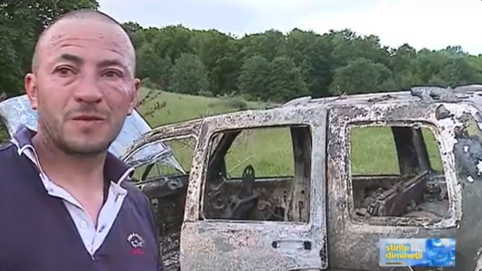 Un bărbat din Mureş a găsit un dispozitiv electronic în maşina în care era să ardă de viu