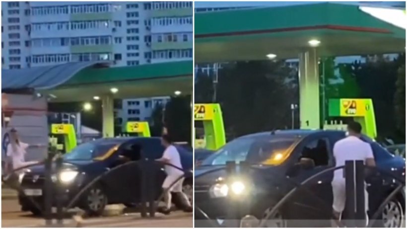 Bărbatul care a atacat în trafic un șofer din București cu o crosă de golf, reținut