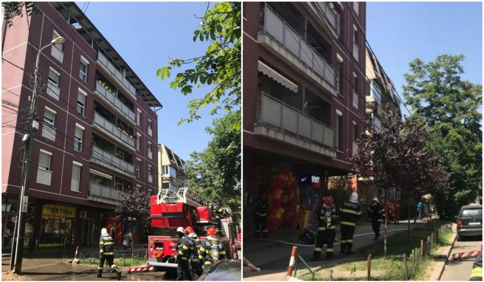 29 de persoane, evacuate din cauza unui incendiu ce a izbucnit la mansarda unui bloc din Timișoara