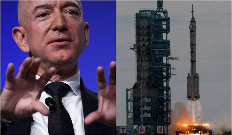 Mai multe petiții cer ca miliardarul Jeff Bezos să nu mai fie lăsat pe Pământ, după expediția sa din spațiu