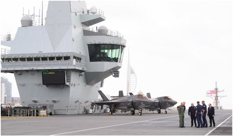 Portavionul britanic HMS Queen Elizabeth lansează primele F-35 împotriva Statului Islamic