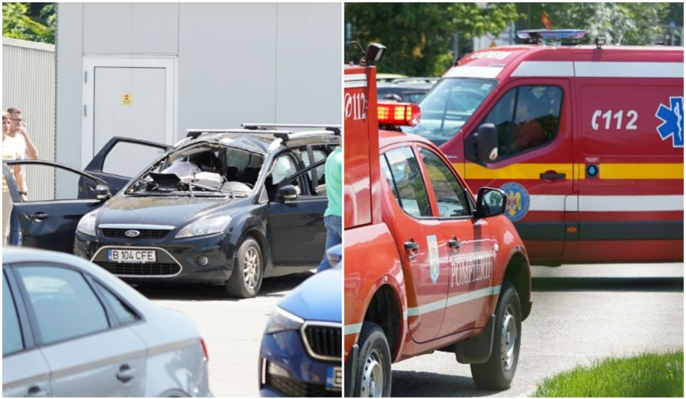O persoană a murit, după ce o mașină a explodat într-o benzinărie din București