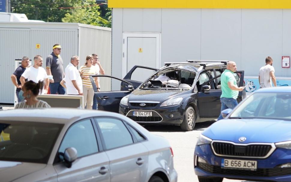 O persoană a murit, după ce o mașină a explodat într-o benzinărie din București 713281