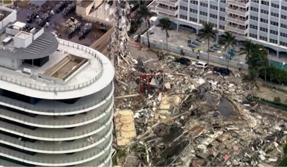 99 de americani sunt dați dispăruți după ce o clădire s-a prăbușit în Florida
