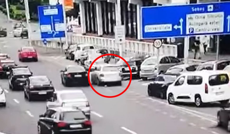 Urmărire ca în filme în centrul Sibiului. Un şofer a fost „felicitat” cu o amendă uriașă și lăsat fără permis