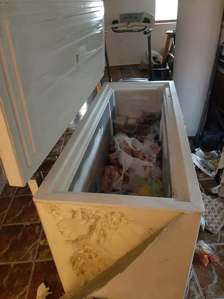 Un urs a distrus casa unui politician din Tușnad Sat. Animalul a golit lada frigorifică 713643