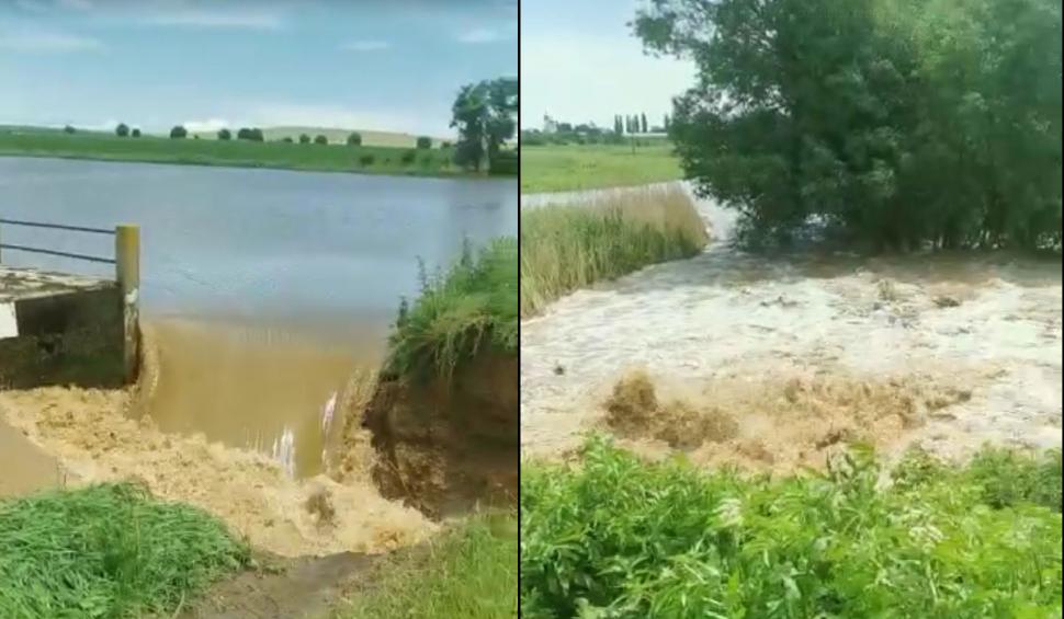 Un dig s-a rupt într-o localitate din Neamț. Autorităţile au emis mesaj Ro-Alert