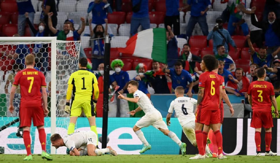 Italia a învins Belgia cu 2-1 în sferturile EURO 2020 și e la doar un pas de finală. În semifinală va înfrunta Spania, pe Wembley 714664