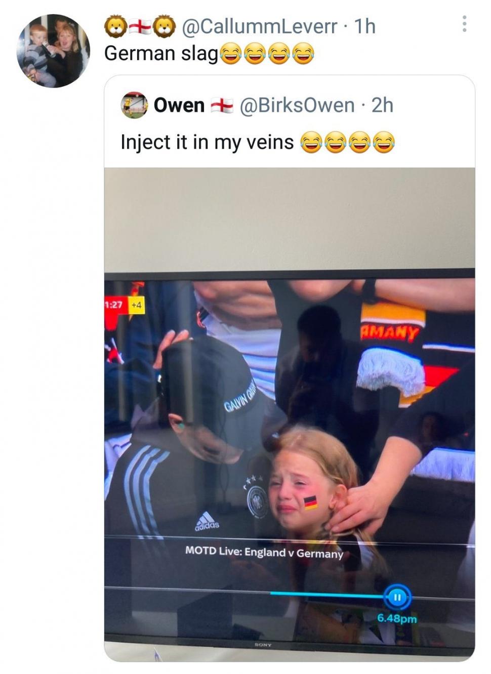 Un bărbat a strâns peste 36.000 £ pentru o fetiță jignită de sute de persoane după un moment petrecut la EURO 2020 715313