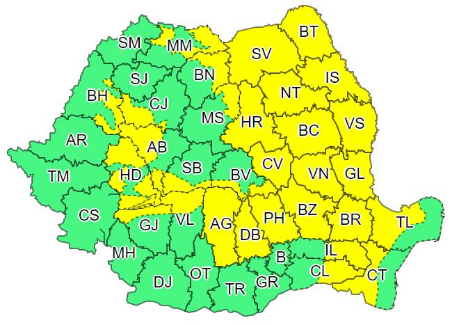 Noi alerte meteo în România. Caniculă sufocantă și furtuni cu grindină 715986