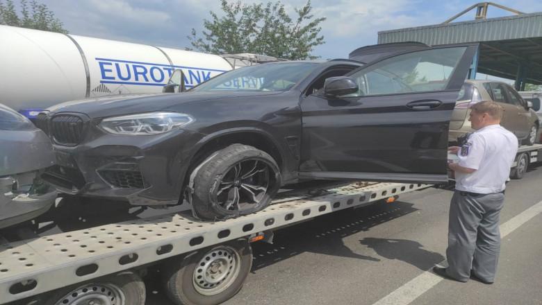 BMW de 200.000 de lei, furat din Belgia, găsit pe platformă în vamă în România
