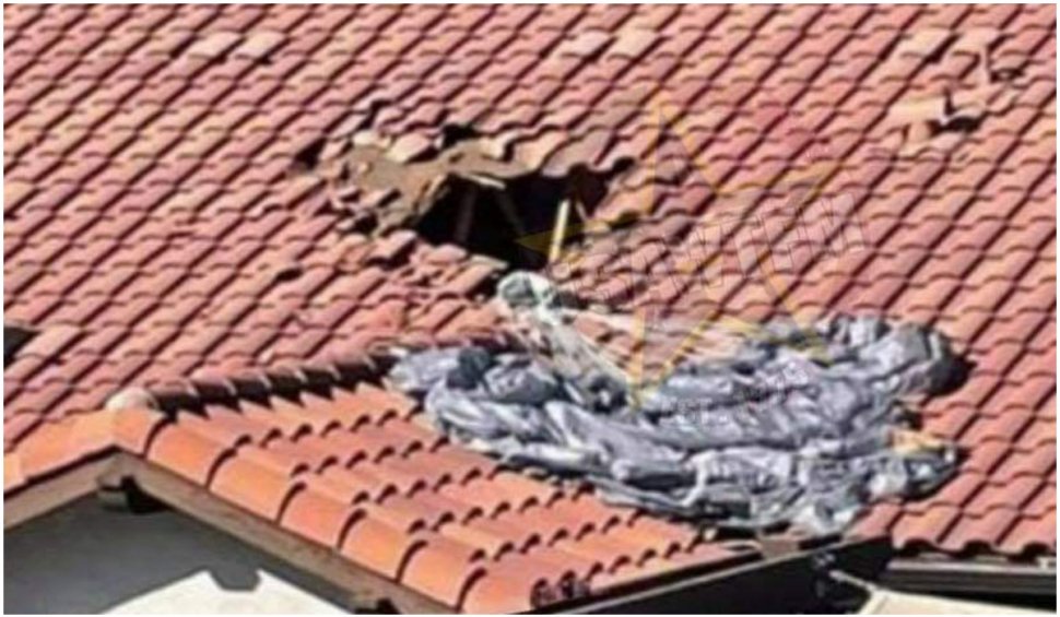 Un parașutist a ratat aterizarea și a căzut prin acoperișul unei case, în California