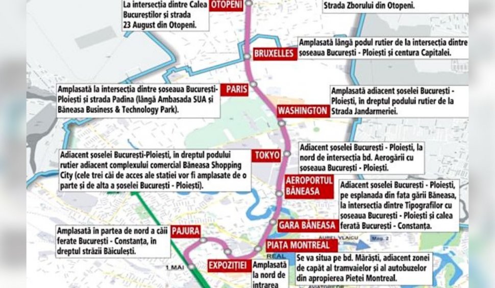 Metroul spre Otopeni: Primele 6 stații vor fi construite de firma Alsim Alarko din Turcia