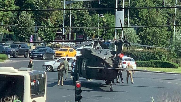Polițist martor la aterizarea forțată a elicopterului militar: ”Puteam să asistăm la o tragedie” 716883