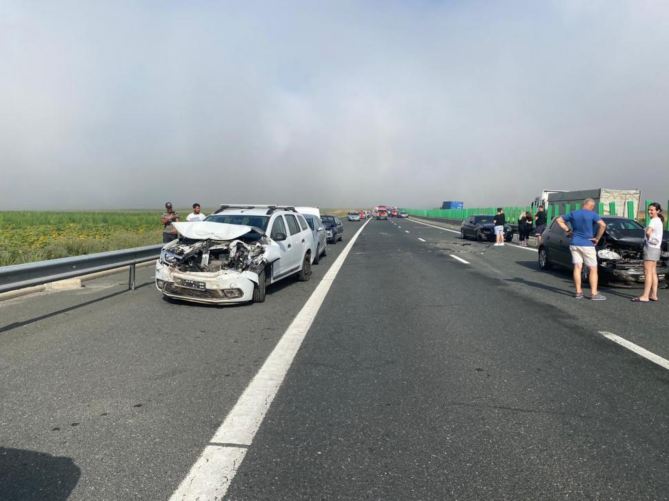 Accidente în lanț pe Autostrada Soarelui: Peste 50 de mașini implicate, 57 victime, planul roșu activat 717050