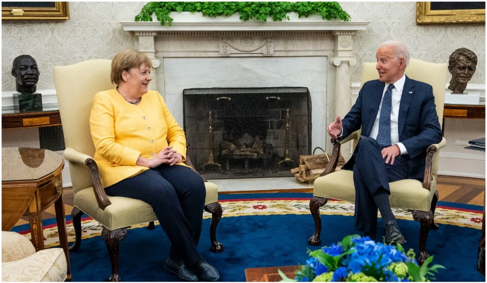 Joe Biden și Angela Merkel au semnat Declarația de la Washington, și au făcut front comun pentru a apăra Europa de agresiunea Rusiei