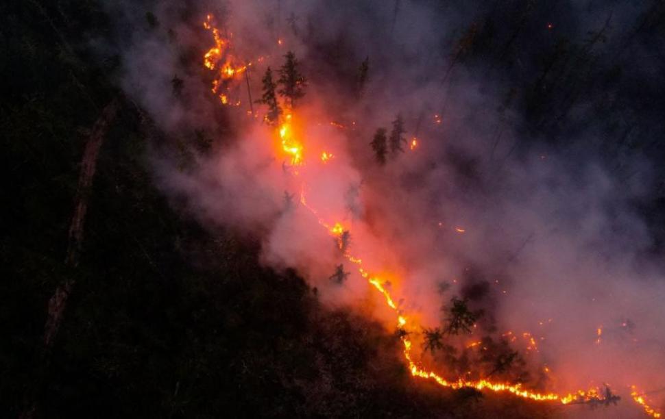 Incendiie de vegetație au ajuns la scară planetară. Fumul se întinde din SUA până în Siberia 718140