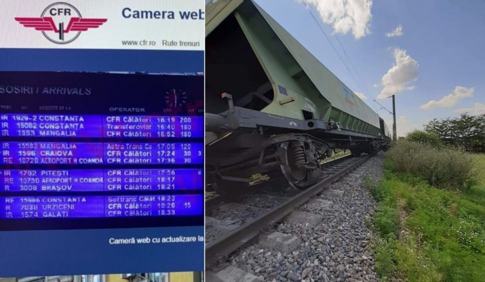 Întârzieri de aproape o oră la trenurile de pe ruta București-Constanța