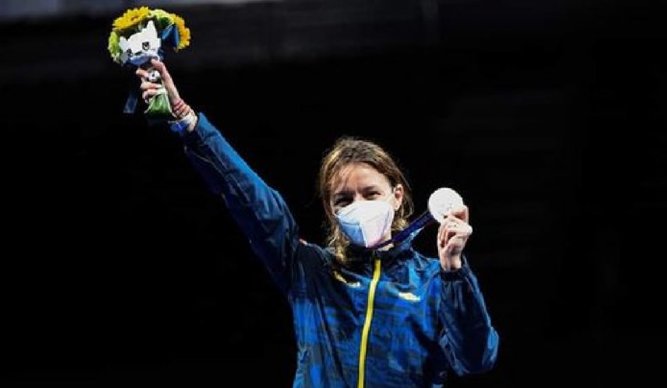 Ana-Maria Popescu după ce a câștigat medalia de argint la spadă la Jocurile Olimpice de la Tokyo: "Mă dor toate, m-am chinuit, e cea mai muncită și mai chinuită medalie”