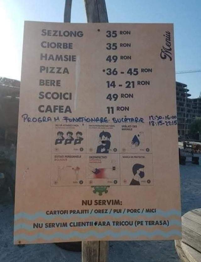 Cât costă o pizza și o porție de hamsii la o terasă din Mamaia: ”Ciorba a devenit un fel de caviar” 718668