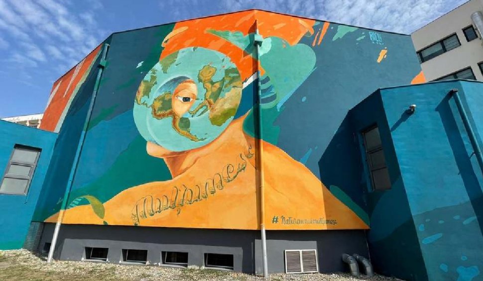 O pictură murală din Timişoara poate purifica aerul la fel ca o pădure de 100 de metri pătraţi
