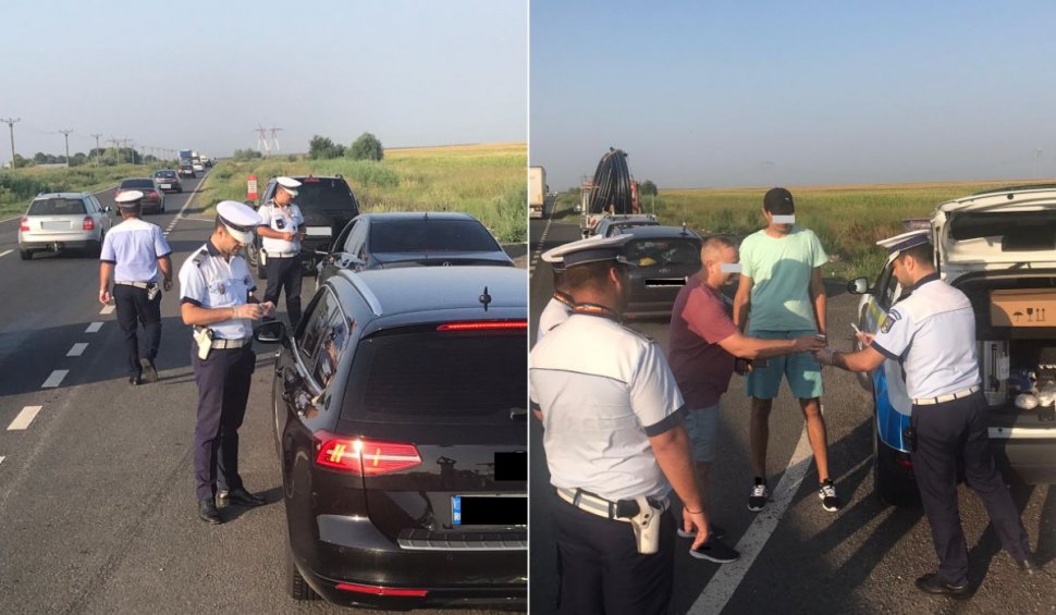 Șoferii în drum spre mare, opriți în trafic pentru a fi serviți cu cafea de către polițiștii brăileni