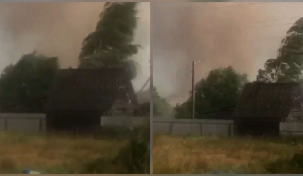 Imagini cu tornada uriașă care s-a rotit deasupra Rusiei și a distrus 1.500 de case. Cel puțin 3 oameni au murit